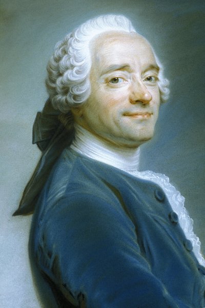 Quentin Latour (1704-1788) - Self-Portrait on the Frilled Lace, circa 1751 by Quentin de la Latour