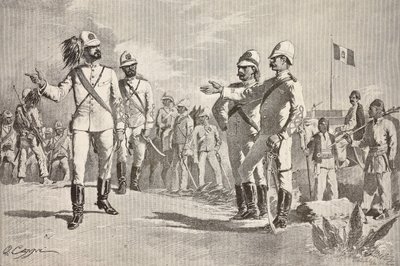 Italian and Local Soldiers, in Uniforms of the Italian Army in Africa, Massawa, Eritrea by Quinto Cenni