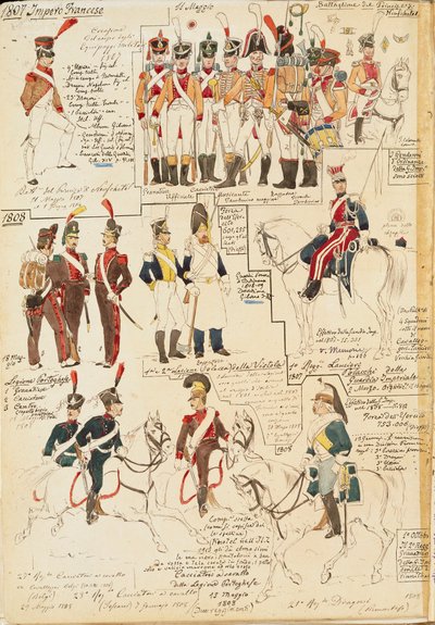 Military uniforms of French Empire, by Quinto Cenni by Quinto Cenni