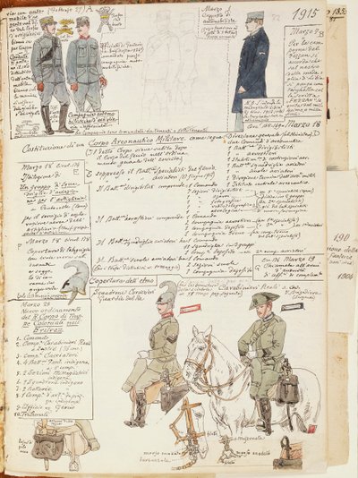 Uniforms of Kingdom of Italy, color plate by Quinto Cenni by Quinto Cenni