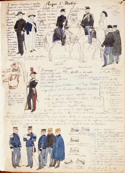 Various Uniforms of Kingdom of Italy by Quinto Cenni