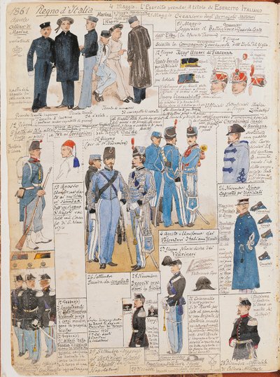 Various Uniforms of Kingdom of Italy by Quinto Cenni