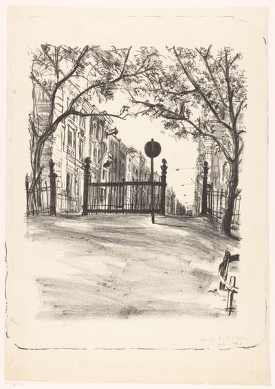 Exit of the Vondelpark by Quirijn Halbertsma (signed by artist)