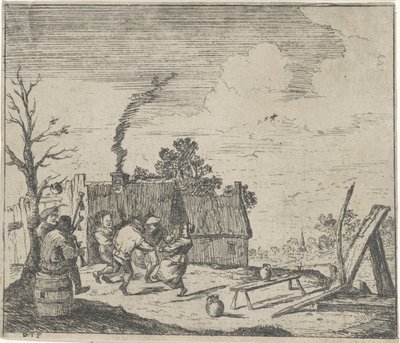 Dancing Peasants to the Music of Two Musicians by Quirin Boel (possibly)
