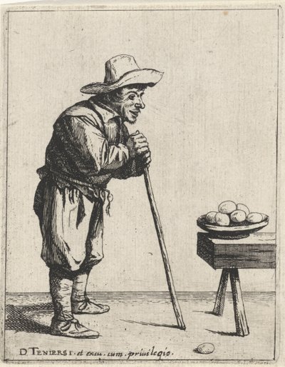 Farmer with Walking Stick (series title: Farmers Full-Length) by Quirin Boel