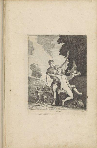 Venus Tries to Prevent Adonis from Hunting by Quirin Boel