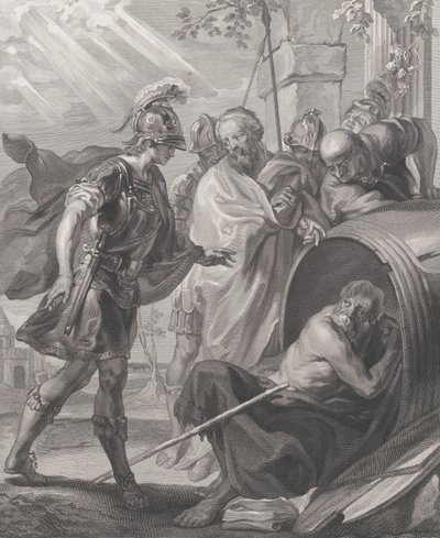 The Meeting of Diogenes of Sinope and Alexander the Great by Quirin Mark