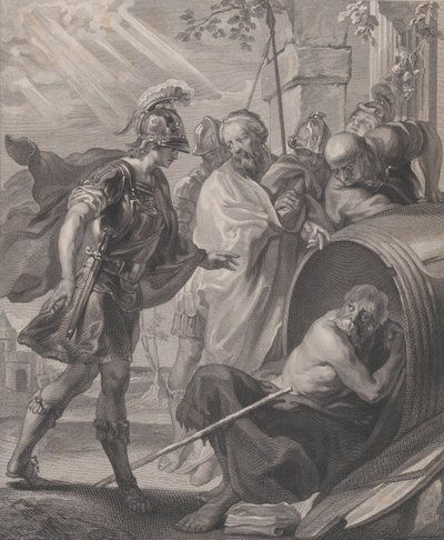 The meeting of Diogenes of Sinope and Alexander the Great by Quirin Mark