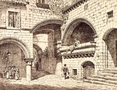Part of the Piazza San Pellegrino, Viterbo, Italy by R. (after) Anderson