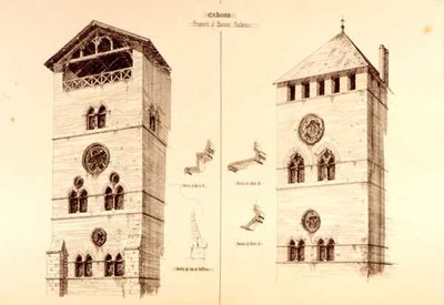 Fragments of Baronial Residences, Cahors, France by R. Anderson