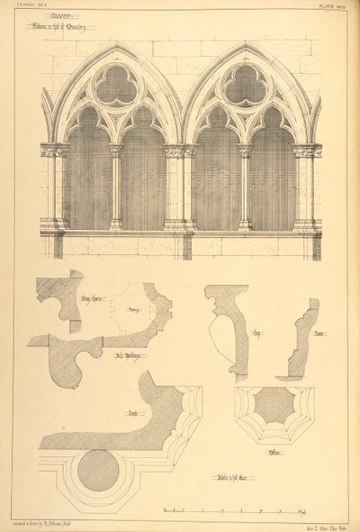 Windows in the Hall of the Monastery, Cluny, from 