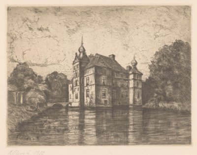 Castle De Cannenburgh by R. Cleve (signed by artist)