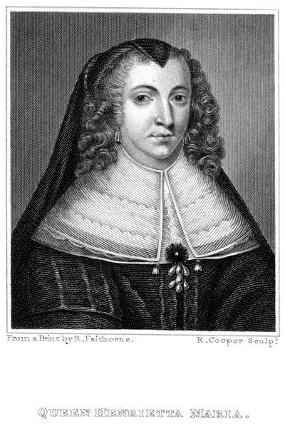 Henrietta Maria, Queen Consort to King Charles I by R. Cooper