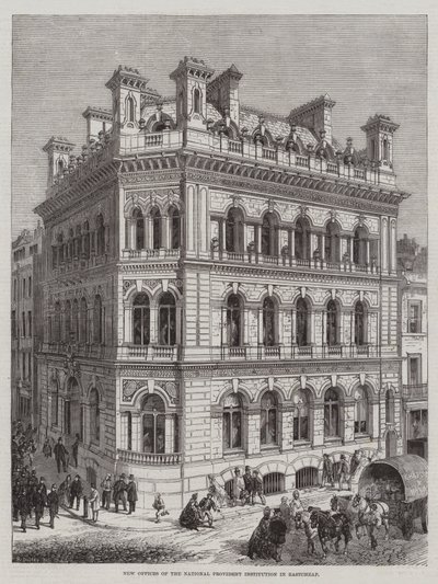 New Offices of the National Provident Institution in Eastcheap by R. Dudley