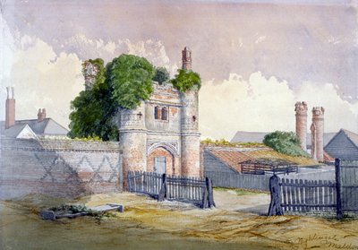 View of Beckingham Hall near Withham, Essex by R Nightingale