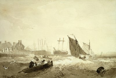 Shipping of St-Valery-Sur-Somme, c.1821 by R. P. Bonnington