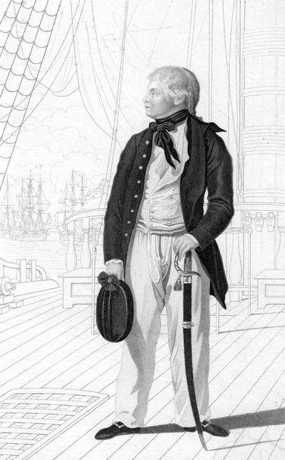 Prince William Henry as a Midshipman on Board the Prince George by R. Page
