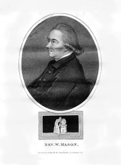 Reverend William Mason, English Poet, Editor and Gardener, 1815 by R. Page