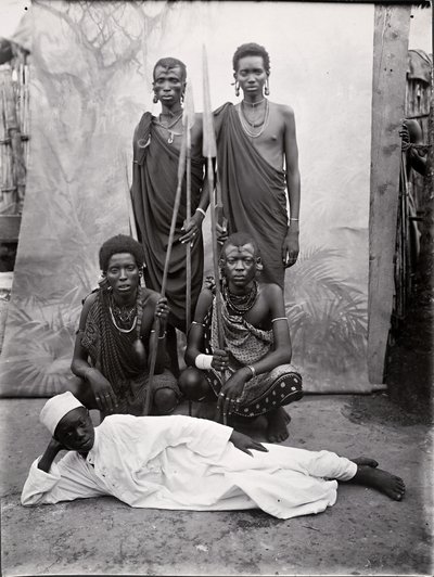Maasai warriors by R. V. Pereira