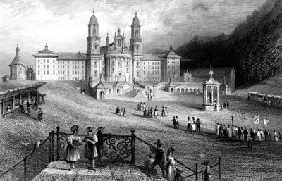 The Abbey of Einsiedeln, Schwyz, Switzerland by R. Wallis