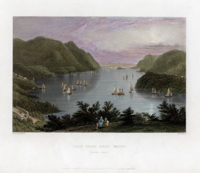 The Hudson River as Seen from West Point, USA by R. Wallis