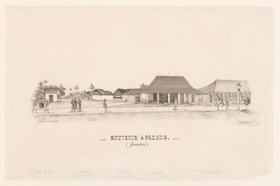 Souvenir in Padang. (Sumatra) by R. Walthert (signed by artist)