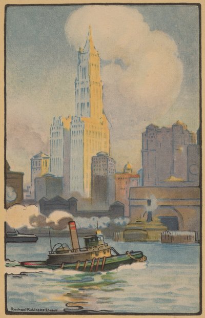 The Woolworth Building from the Ferry by Rachael Robinson Elmer