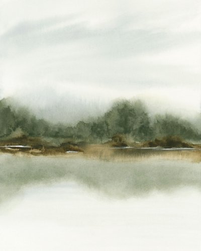 Misty Forest Reflection by Rachel Elise