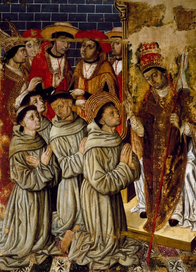 Cycle of miracles (detail) by Rafael & Figuera Joan (active c.1454 1477) Tomas