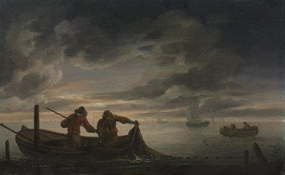 An Estuary Scene with Fisherman, second quarter of 1600s by Rafel Govertsz. Camphuysen