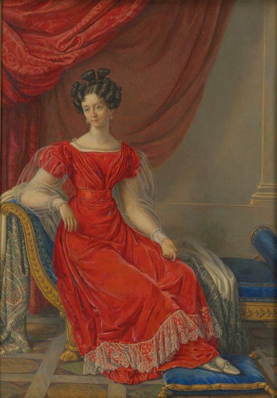 Maria Theresa of Austria 1801-1855, Queen of Sardinia, First half of the 19th century by Raffaelle Giovannetti