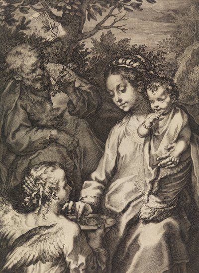 The Holy Family with the Porridge Bowl, ca. 1580-ca. 1614 by Raffaello Guidi