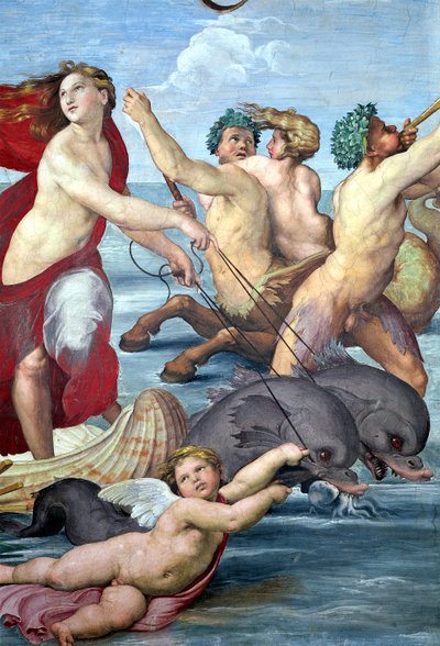 Galatea (detail) by Raffaello Sanzio Raphael