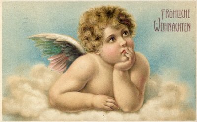 German Christmas card with Raphael