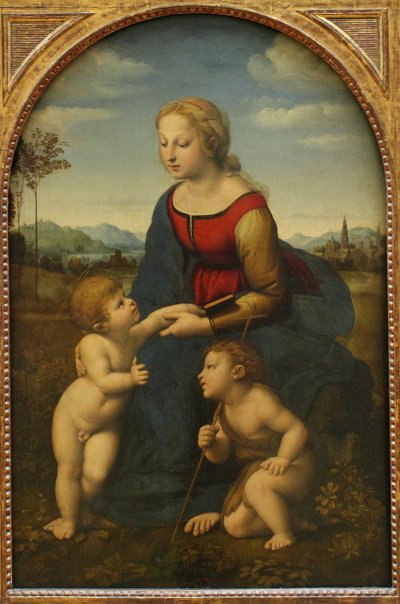 Madonna and Child with Saint John the Baptist by Raffaello Sanzio Raphael