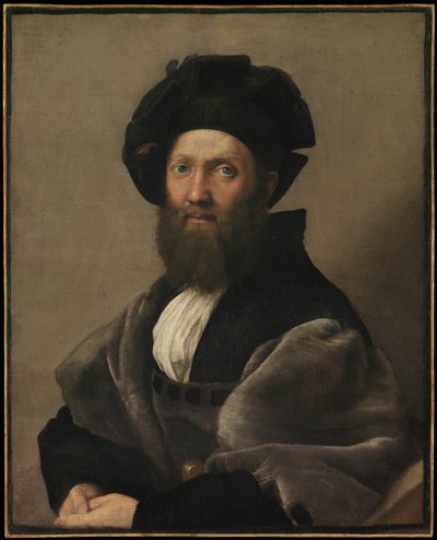 Portrait of Baldassare Castiglione by Raffaello Sanzio Raphael