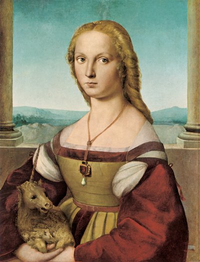 Portrait of a Young Lady with a Unicorn, 1505-1506 by Raffaello Sanzio Raphael