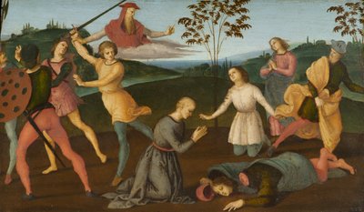 St. Jerome Saving Sylvanus and Punishing the Heretic Sabinianus by Raffaello Sanzio Raphael