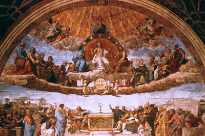 The Disputation on the Holy Sacrament by Raffaello Sanzio Raphael