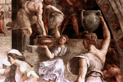 The Fire in the Borgo (detail), 1514 by Raffaello Sanzio Raphael