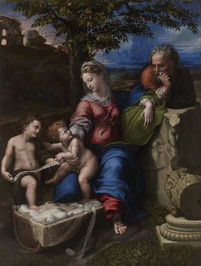 The Holy Family Under an Oak Tree by Raffaello Sanzio Raphael