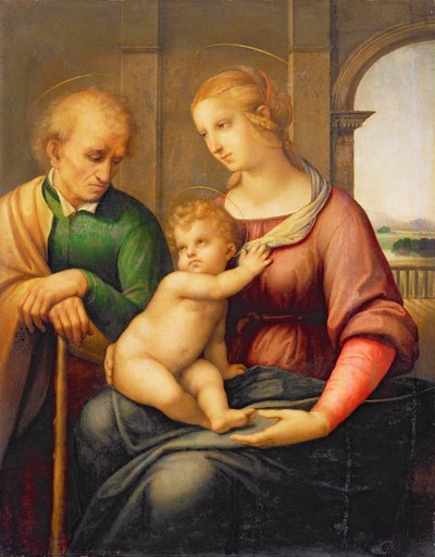 The Holy Family, or Madonna with the Beardless Joseph, c.1506 by Raffaello Sanzio Raphael