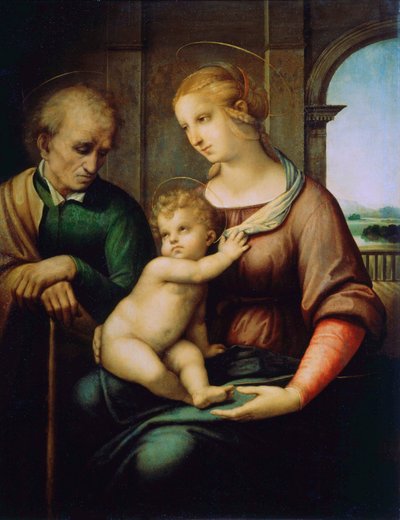 The Holy Family, or Madonna with the Beardless Joseph by Raffaello Sanzio Raphael