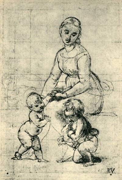 The Madonna, the Christ Child and St John by Raffaello Sanzio Raphael