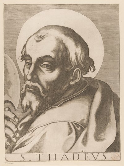 Saint Jude Thaddeus (series title: Christ, Mary, and the Twelve Apostles) by Raffaello Schiaminossi