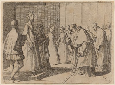 Margaret of Austria Receiving the Homage of Cardinals and Prelates by Raffaello Schiaminossi