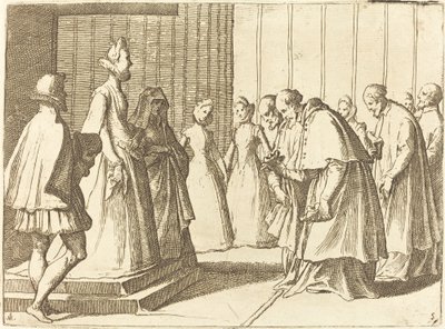 Margaret of Austria Receiving the Homage of Cardinals and Prelates by Raffaello Schiaminossi