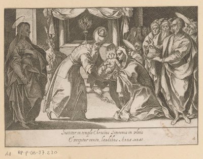 Presentation of Christ in the Temple by Raffaello Schiaminossi