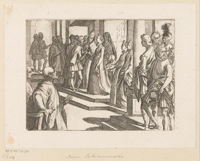 Engagement of Margaret of Austria and King Philip III by Raffaello Schiaminossi