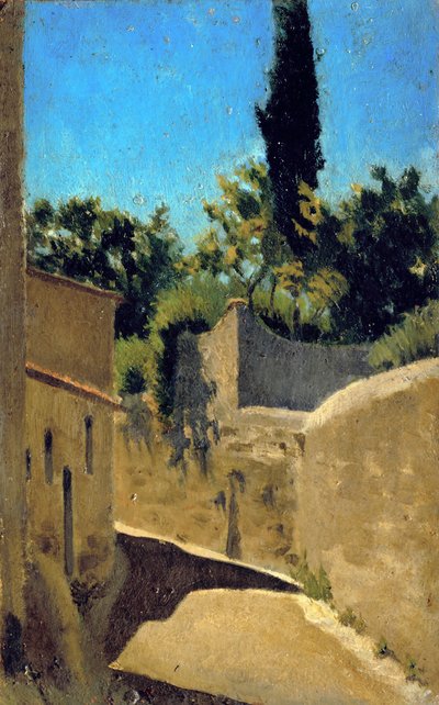 Road with Sun Effect. Surroundings of Florence, c.1861-62 by Raffaello Sernesi